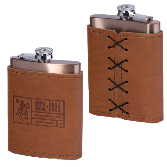 2024 Leather Wrapped Flask