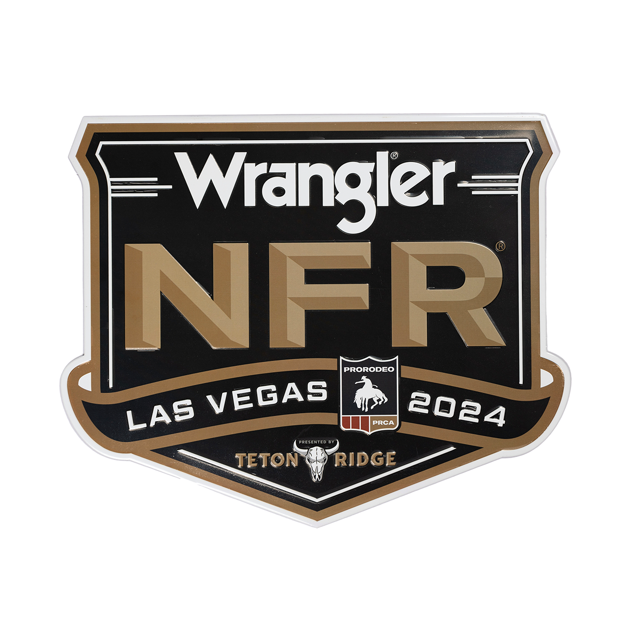 2024 NFR Event Logo Tin Tacker Sign