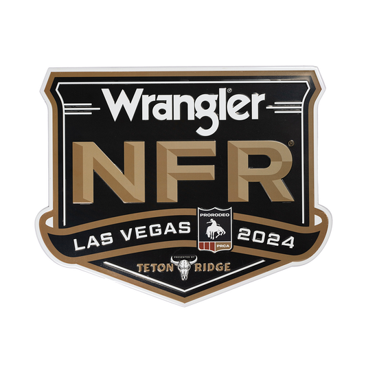 2024 NFR Event Logo Tin Tacker Sign