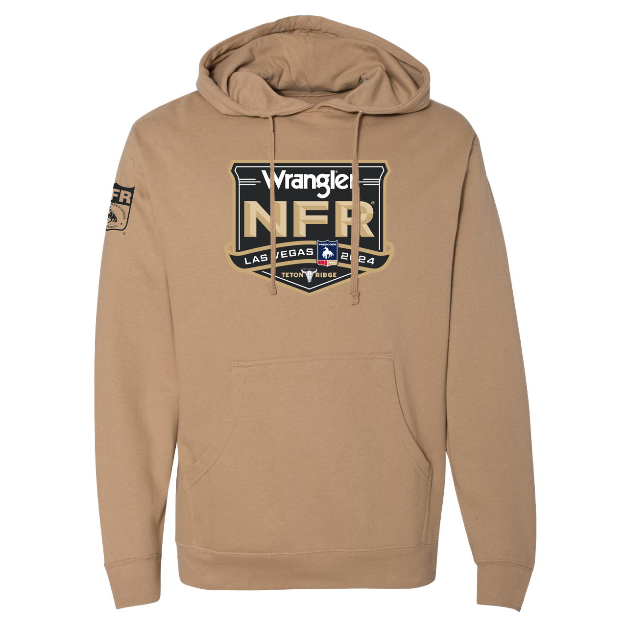 2024 NFR Khaki Event Logo Hoodie